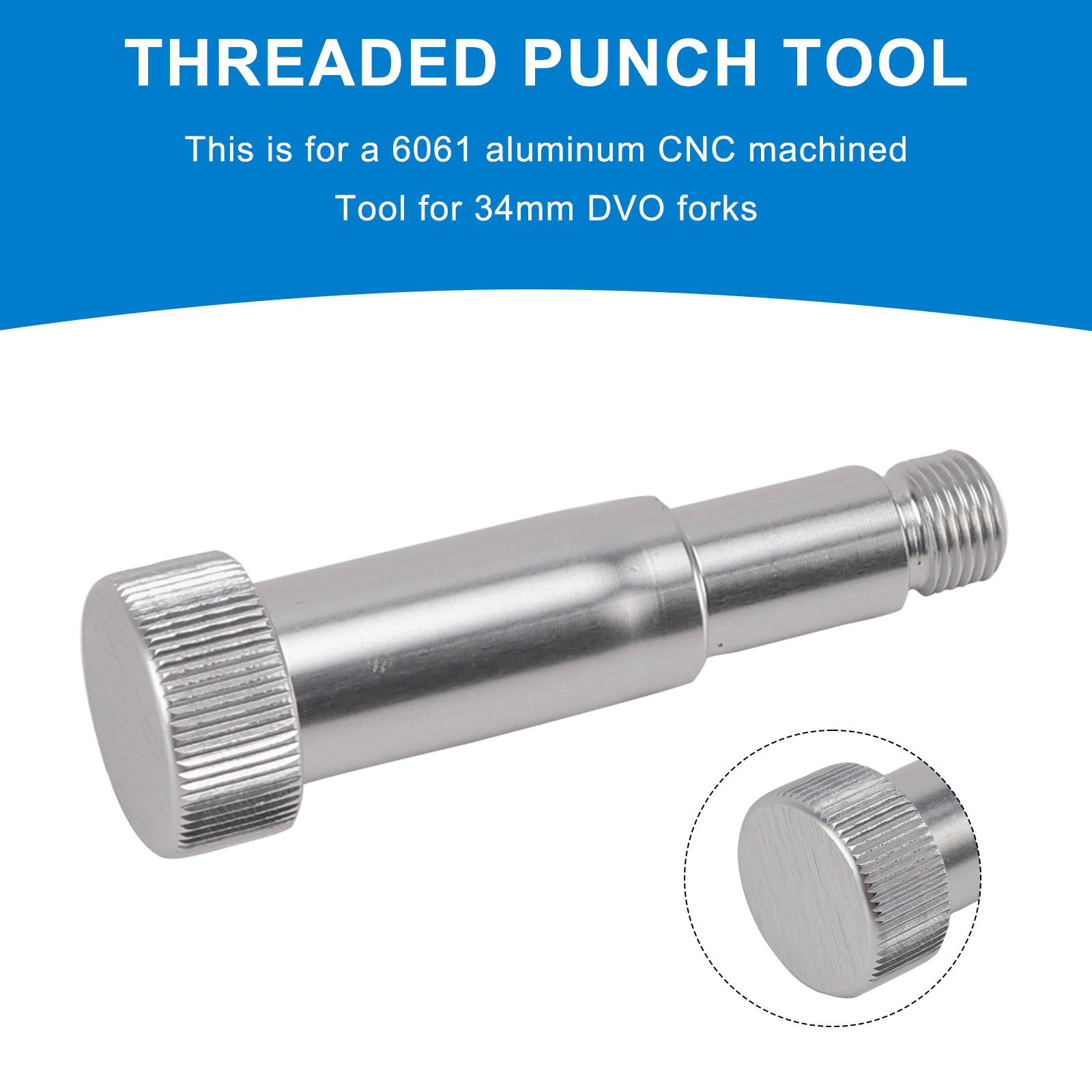 Lower Leg Removal Tool.-Threaded punch to remove DVO leg for DVO Fork rebuild