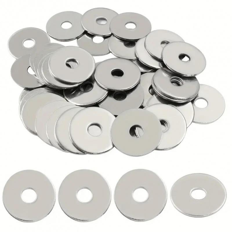 50 M6 304 Stainless Steel Flat Washers, Enhanced Metal Washers for Indoor/Outdoor Use
50 M6 304 Stainless Steel Flat Washers, Enhanced Metal Washers for Indoor/Outdoor Use