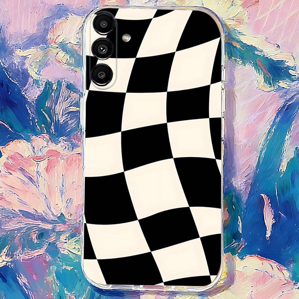 Black white Checkered Phone Case For Samsung S30,S25,S24,S23,S21,S22,S20,S10,5G,FE,lite,PIus,Ultra Transparent Cover SamsungS10
Black white Checkered Phone Case For Samsung S30,S25,S24,S23,S21,S22,S20,S10,5G,FE,lite,PIus,Ultra Transparent Cover SamsungS10
