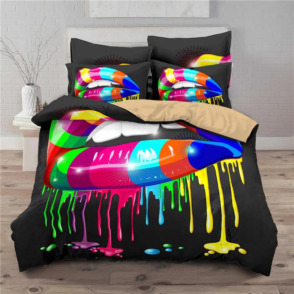 Love Couple Soft Duvet Cover plus Pilow Shams Set,Pink, Gray,Sexy Lips,Kising, Warm Comforter Cover for Women,Young Girls,beding set black,red 135*200cm Eu-Single
Love Couple Soft Duvet Cover plus Pilow Shams Set,Pink, Gray,Sexy Lips,Kising, Warm Comforter Cover for Women,Young Girls,beding set black,red 135*200cm Eu-Single