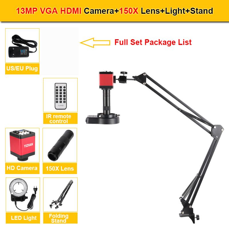 YIZHAN 150X Zoom Lens Electron Video Microscope 4K 49MP UHD Microscope Camera HDMI Type-C 1080P 60FPS Industrial Welding Tools 13MP IMX323 B
YIZHAN 150X Zoom Lens Electron Video Microscope 4K 49MP UHD Microscope Camera HDMI Type-C 1080P 60FPS Industrial Welding Tools 13MP IMX323 B