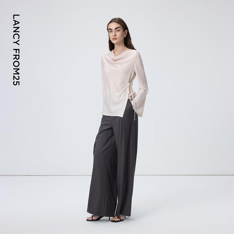 LANCY Elegant Acetate Cowl Neck Tie-Waist Blouse XL
LANCY Elegant Acetate Cowl Neck Tie-Waist Blouse XL