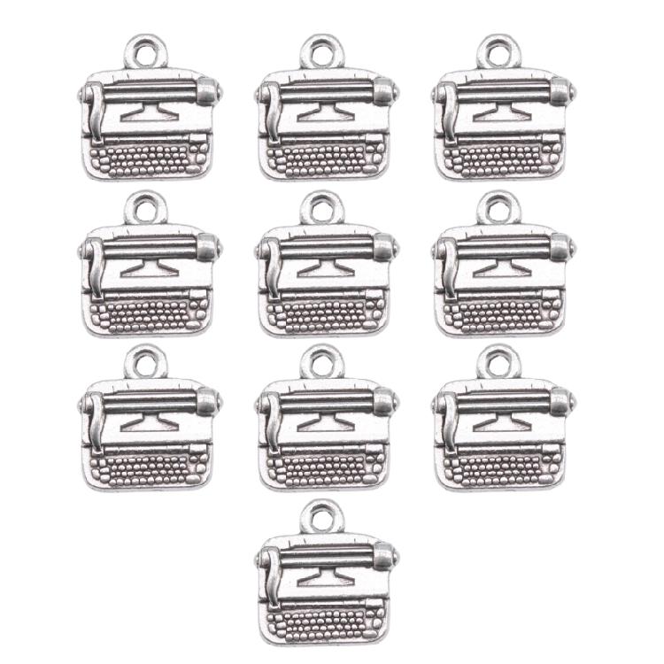 10PCS Typewriter Pendant Charm Necklace Component Stylish Typewriter Necklace Accessories Alloy Texture for Any Occasion 1
10PCS Typewriter Pendant Charm Necklace Component Stylish Typewriter Necklace Accessories Alloy Texture for Any Occasion 1