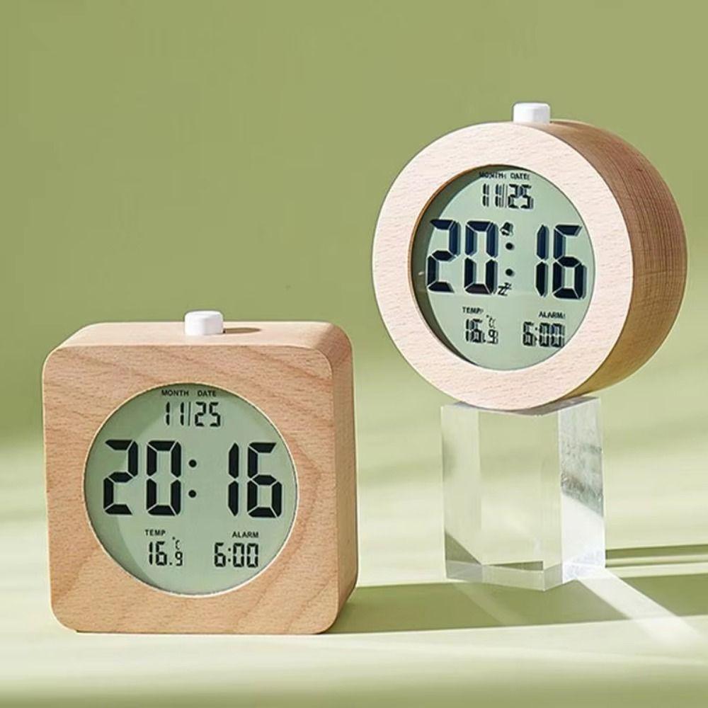 Round/Square Multifunctional Electronic Clock Silent LCD Digital Table Clock Housewarming Gift Round
Round/Square Multifunctional Electronic Clock Silent LCD Digital Table Clock Housewarming Gift Round