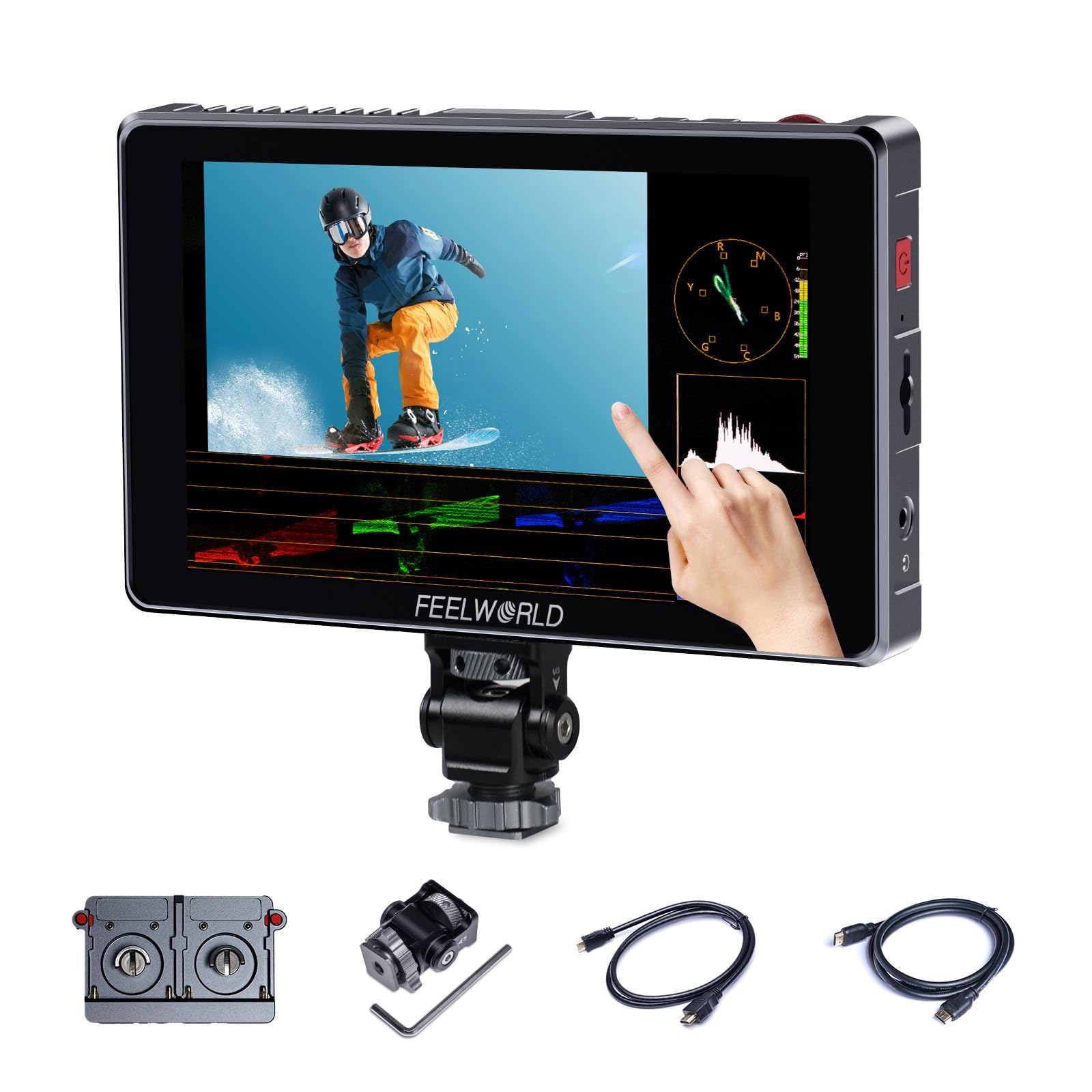 FEELWORLD S7 7 дюймів 12 video 1600 Net Digital Control Touch із подвійною батареєю F 970 підходить для камер DSLR G-SDI монітор, екран, HDMI/SDI
FEELWORLD S7 7 дюймів 12 video 1600 Net Digital Control Touch із подвійною батареєю F 970 підходить для камер DSLR G-SDI монітор, екран, HDMI/SDI