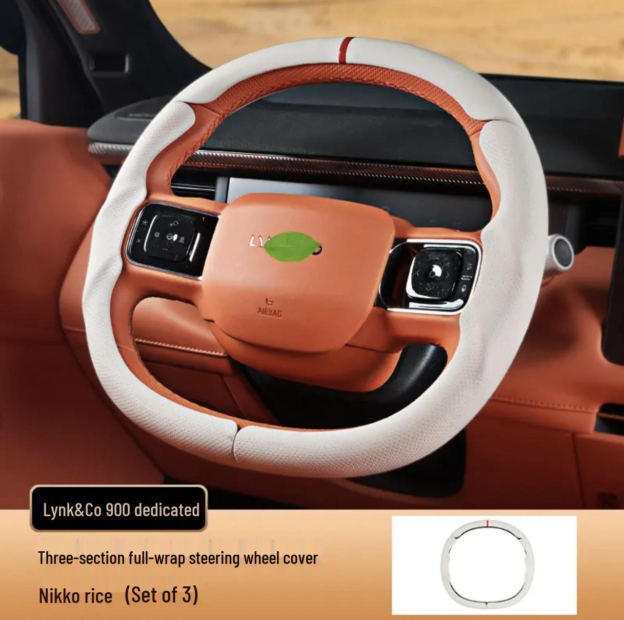 Lynk & Co 900 Car Steering Wheel Cover: Three-Section, All-Season, Universal Fit 38 cm
Lynk & Co 900 Car Steering Wheel Cover: Three-Section, All-Season, Universal Fit 38 cm