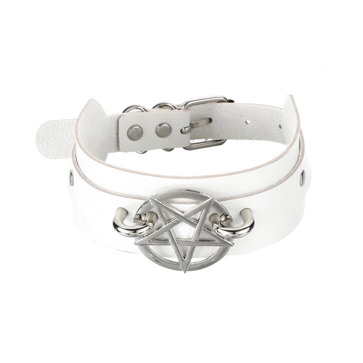 Goth Pentagram Necklace Star Choker Collar Black Pu Leather Gothic Accessories Woman Witch Cosplay Jewelry Practical Household Product
Goth Pentagram Necklace Star Choker Collar Black Pu Leather Gothic Accessories Woman Witch Cosplay Jewelry Practical Household Product