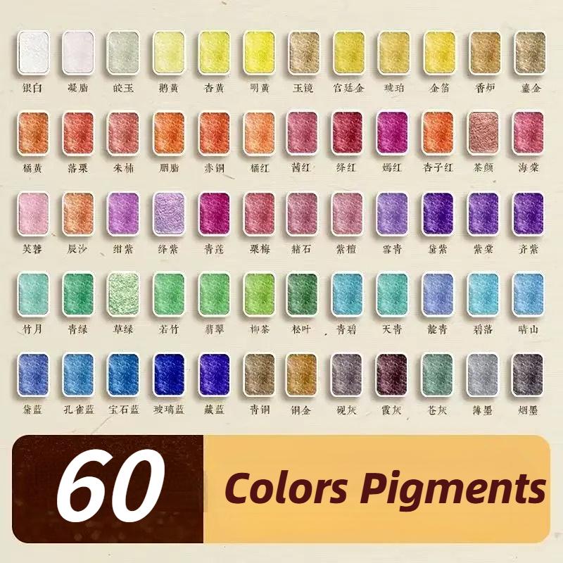 Набор металлических акварельных красок 60-180 цветов, портативный и легкий, пигмент высокой плотности, тона звездного неба, подходит для художников
Набор металлических акварельных красок 60-180 цветов, портативный и легкий, пигмент высокой плотности, тона звездного неба, подходит для художников