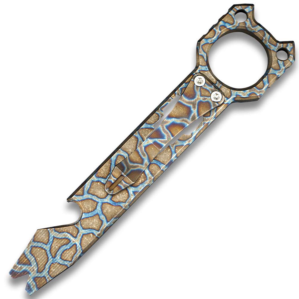 Twosun Titanium EDC Outdoor Pry Bar Bottle Opener with Pocket Clip Pry Bar TS143--Fairy
Twosun Titanium EDC Outdoor Pry Bar Bottle Opener with Pocket Clip Pry Bar TS143--Fairy