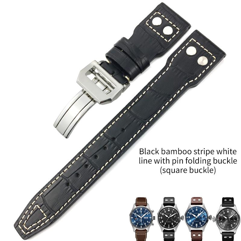 20mm 21mm 22mm Genuine Leather Cowhide Watchband Fit for IWC PILOT Mark PORTUGIESER PORTOFINO Brown Black Watch Strap Bracelet 22mm&No Buckle
20mm 21mm 22mm Genuine Leather Cowhide Watchband Fit for IWC PILOT Mark PORTUGIESER PORTOFINO Brown Black Watch Strap Bracelet 22mm&No Buckle