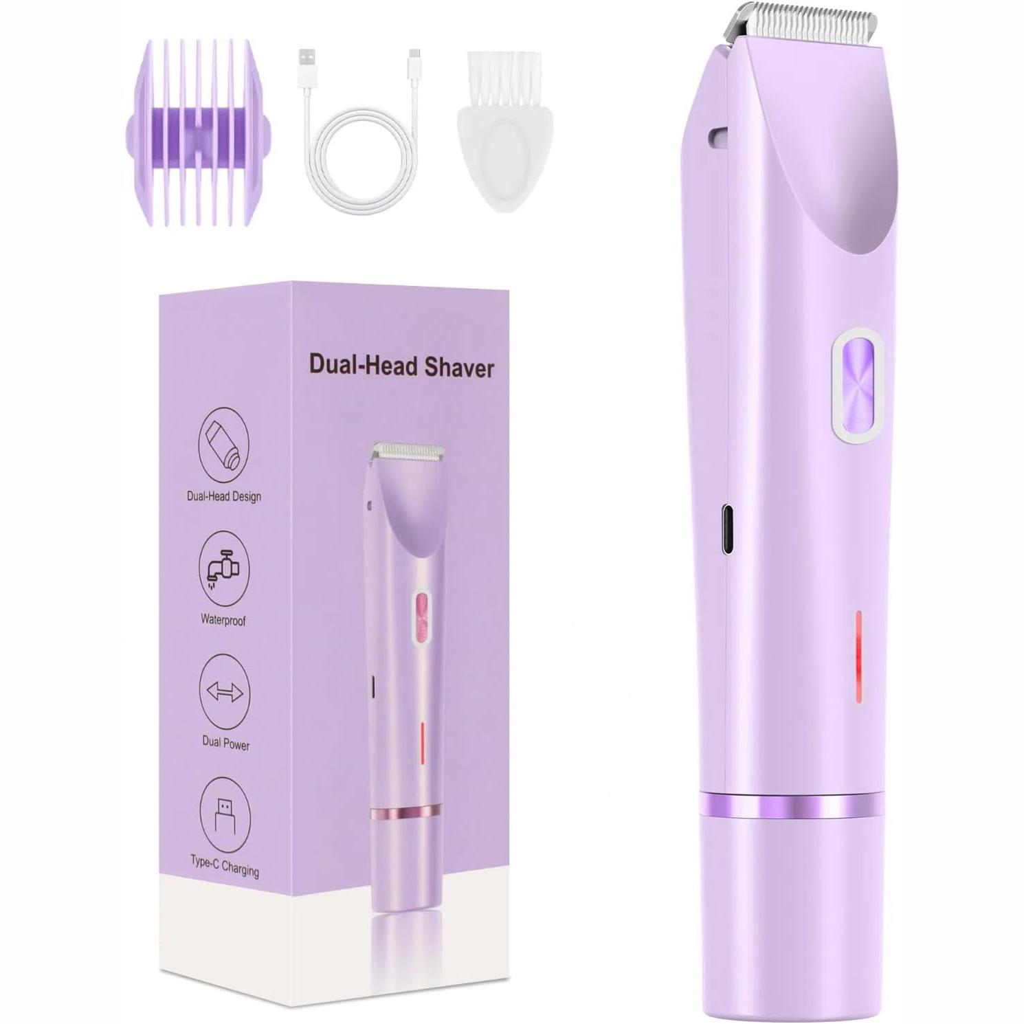 Electric Razor for Women Body Epilator Bikini Trimmer Woman Electric Shaver for Bikini Leg Face Mustache Painless Hair Removal фіолетовий
Electric Razor for Women Body Epilator Bikini Trimmer Woman Electric Shaver for Bikini Leg Face Mustache Painless Hair Removal фіолетовий