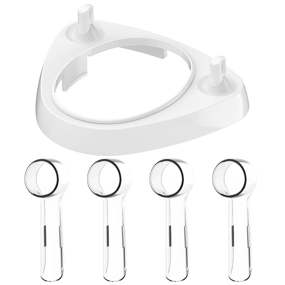 Electric Toothbrush Holder Toothbrush Storage Bracket & 4 Reusable Brush Head Cover Compatible with Oral B Electric Toothbrushes
Electric Toothbrush Holder Toothbrush Storage Bracket & 4 Reusable Brush Head Cover Compatible with Oral B Electric Toothbrushes