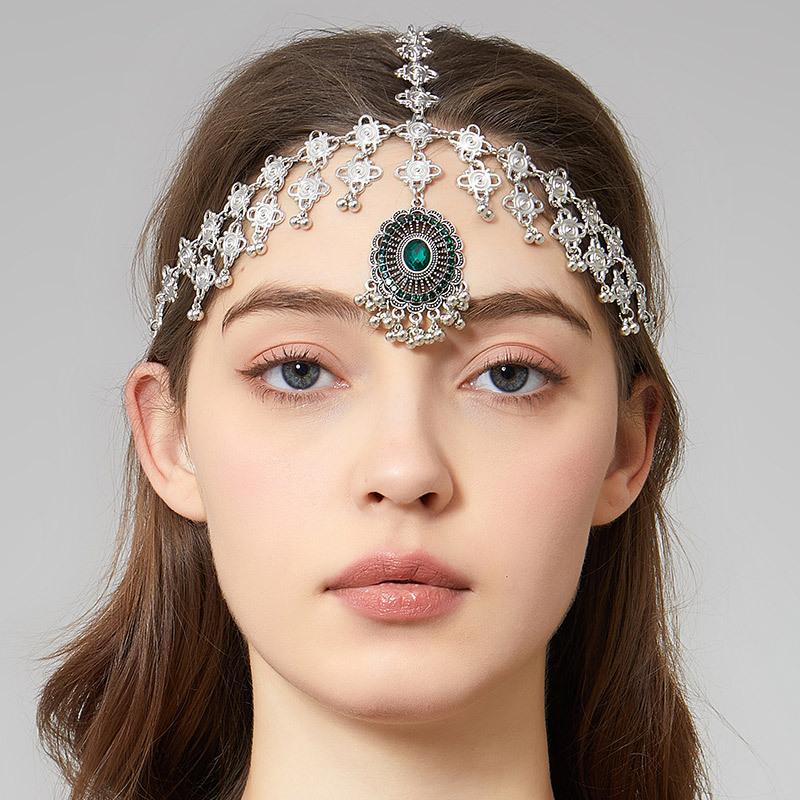 Ethnic Tassel Forehead Chain Hair Accessory , Bohemian Head Jewelry for Women , Cross - Border New Style зелений
Ethnic Tassel Forehead Chain Hair Accessory , Bohemian Head Jewelry for Women , Cross - Border New Style зелений