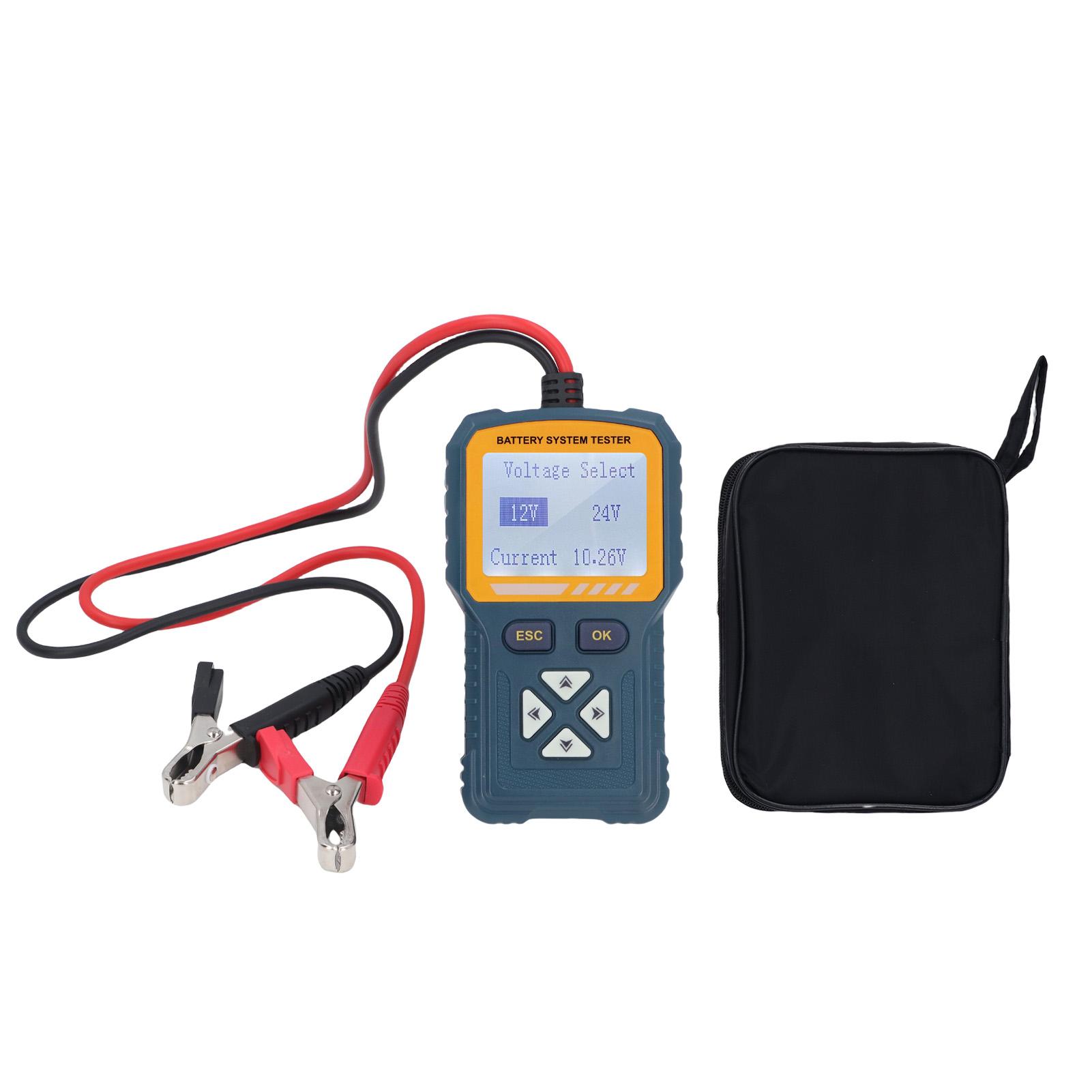 12V 24V Battery Tester Digital Display Quick Response Battery System Tester with Back Bracket
12V 24V Battery Tester Digital Display Quick Response Battery System Tester with Back Bracket
