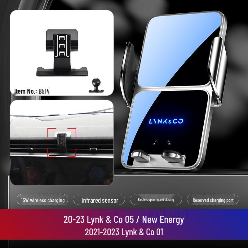 Lynk & Co Car Mount Wireless Charging Phone Holder for 02/01/03/06/09/05 Models
Lynk & Co Car Mount Wireless Charging Phone Holder for 02/01/03/06/09/05 Models