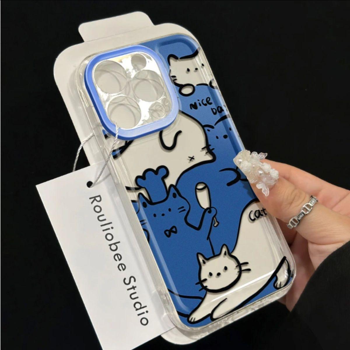 Blue Cat Cutout Phone Case for Apple 16/16 Pro Max, 15 Pro, 13/14, X - Soft Cartoon Design iPhone XS Max
Blue Cat Cutout Phone Case for Apple 16/16 Pro Max, 15 Pro, 13/14, X - Soft Cartoon Design iPhone XS Max