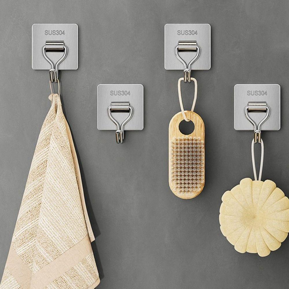 304 Stainless Steel Self Adhesive Hooks Wall Mounted Key Bag Hooks Durable Towel Coat Hooks
304 Stainless Steel Self Adhesive Hooks Wall Mounted Key Bag Hooks Durable Towel Coat Hooks