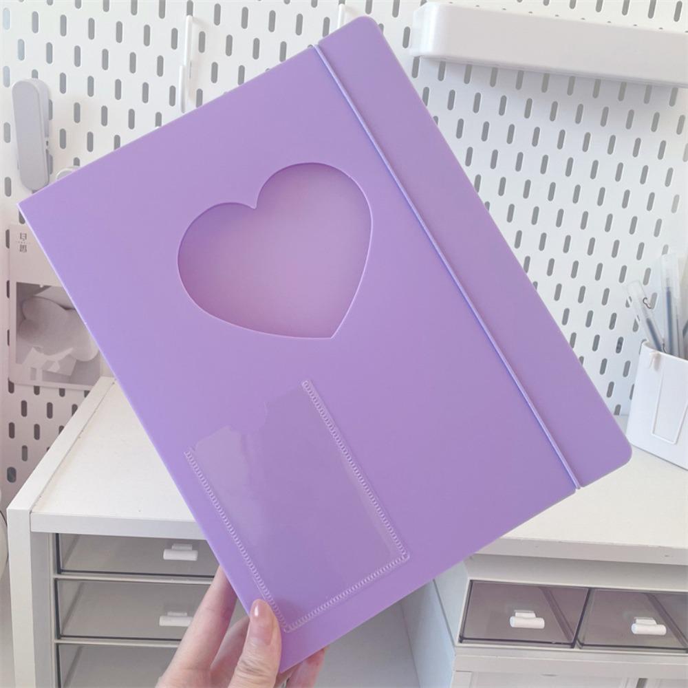 Transparent A5 Photocard Binder Cover Excluding Inner Pages Heart Shape Card Binder Cover Durable Loose-leaf Photocard Album фиолетовый
Transparent A5 Photocard Binder Cover Excluding Inner Pages Heart Shape Card Binder Cover Durable Loose-leaf Photocard Album фиолетовый