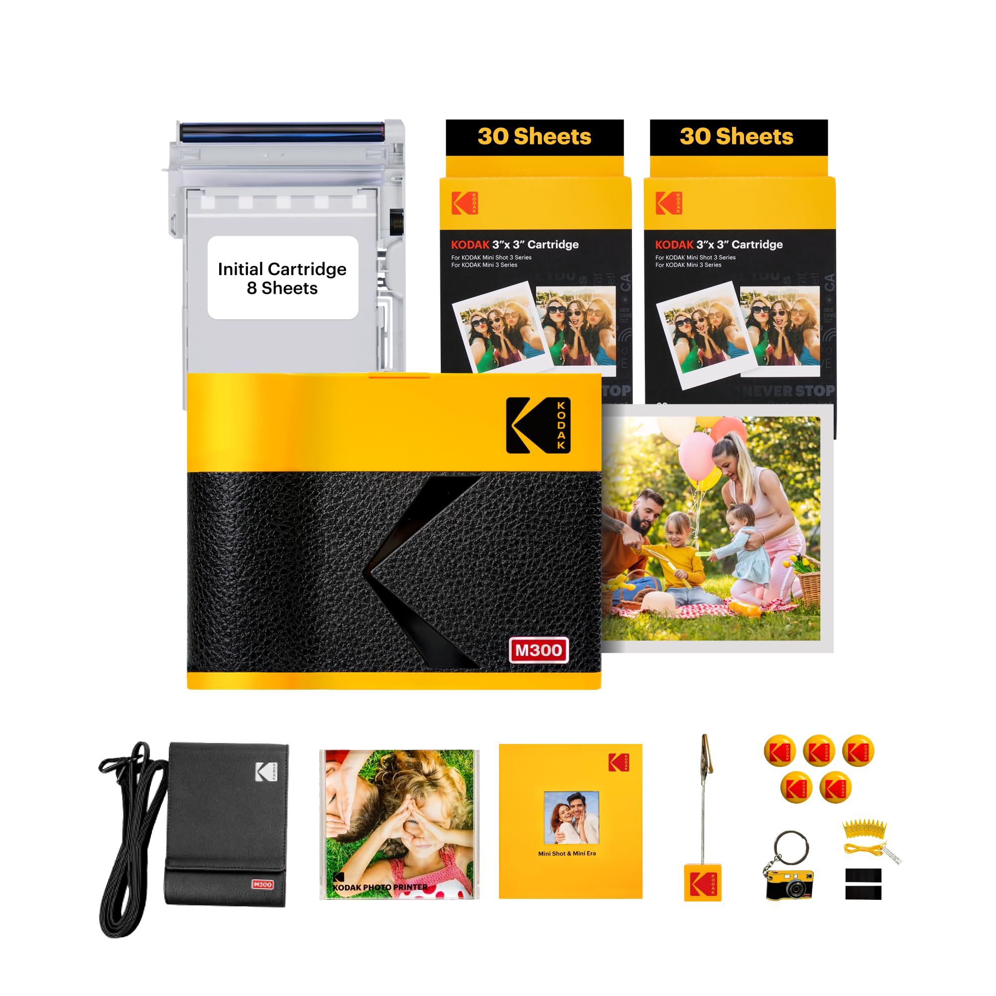 KODAK Mini 3 ERA 4PASS Portable Photo Printer Accessories (7,6x7,6cm) (Printer + Bundle, Yellow) жовтий
KODAK Mini 3 ERA 4PASS Portable Photo Printer Accessories (7,6x7,6cm) (Printer + Bundle, Yellow) жовтий