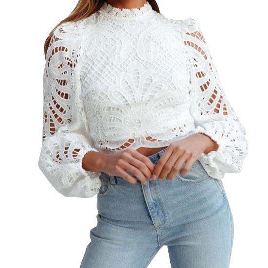 Женские топы с молнией, сексуальные ажурные, с длинным рукавом, модные кружевные блузки S
Женские топы с молнией, сексуальные ажурные, с длинным рукавом, модные кружевные блузки S