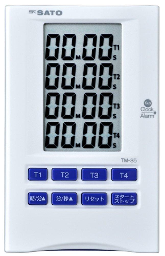 Sato Keiki (SATO) Timer, Repeat Function, 4 Time Measurements Simultaneously, Stand Included, TM-35 1708-02
Sato Keiki (SATO) Timer, Repeat Function, 4 Time Measurements Simultaneously, Stand Included, TM-35 1708-02
