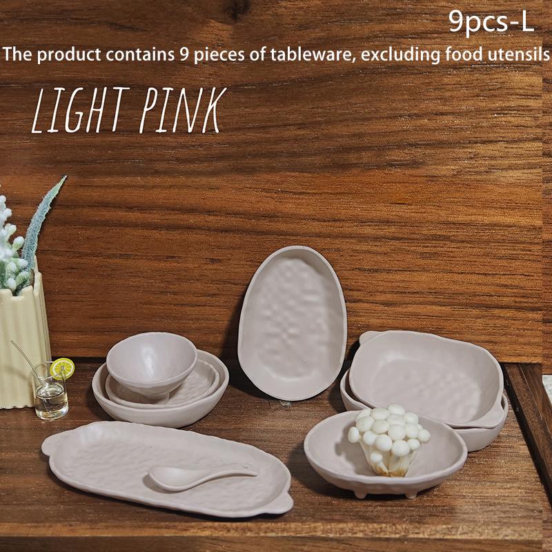 9Pcs 1:12 Dollhouse Miniature Dinner Plate Mini Decorative Plate Tableware Furniture Home Model Decor Toy Doll House Accessories
9Pcs 1:12 Dollhouse Miniature Dinner Plate Mini Decorative Plate Tableware Furniture Home Model Decor Toy Doll House Accessories