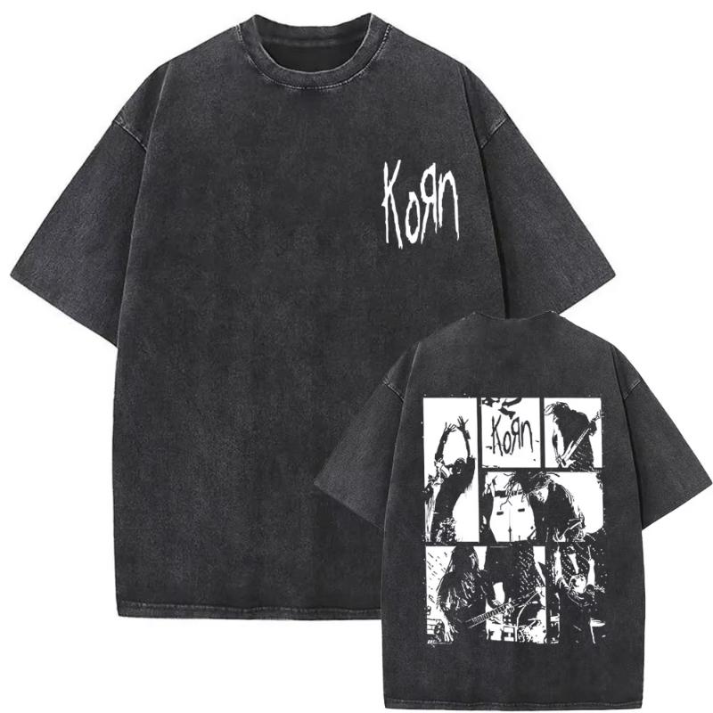 Washed Vintage Rock Metal Band Korn Tshirts Unisex Women Hip Hop Oversized T Shirts Unisex Casual Cotton Tshirt Unisexs s Streetwear M
Washed Vintage Rock Metal Band Korn Tshirts Unisex Women Hip Hop Oversized T Shirts Unisex Casual Cotton Tshirt Unisexs s Streetwear M