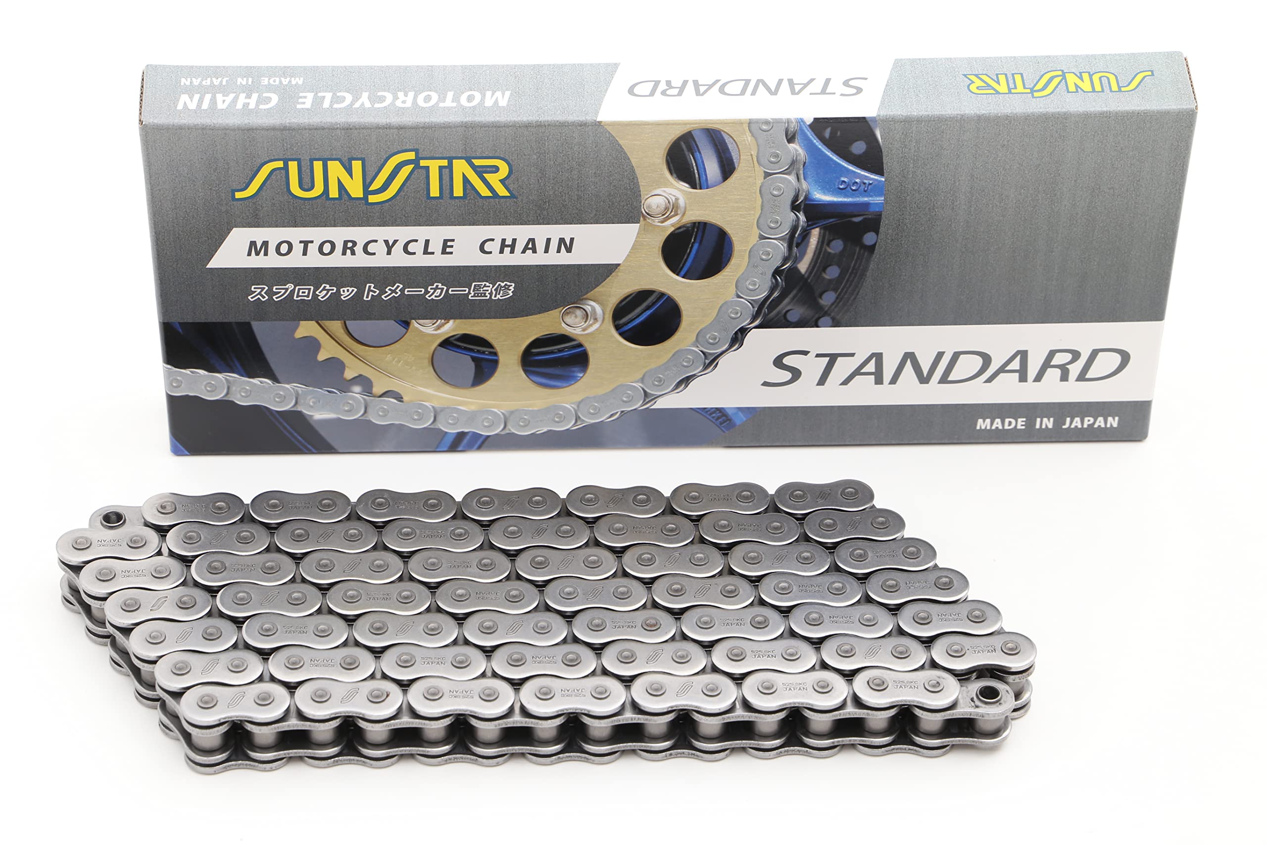 SUNSTAR Motorcycle Chain 525 Size 112 Links Standard Color 112L SS525SKC-112NT
SUNSTAR Motorcycle Chain 525 Size 112 Links Standard Color 112L SS525SKC-112NT