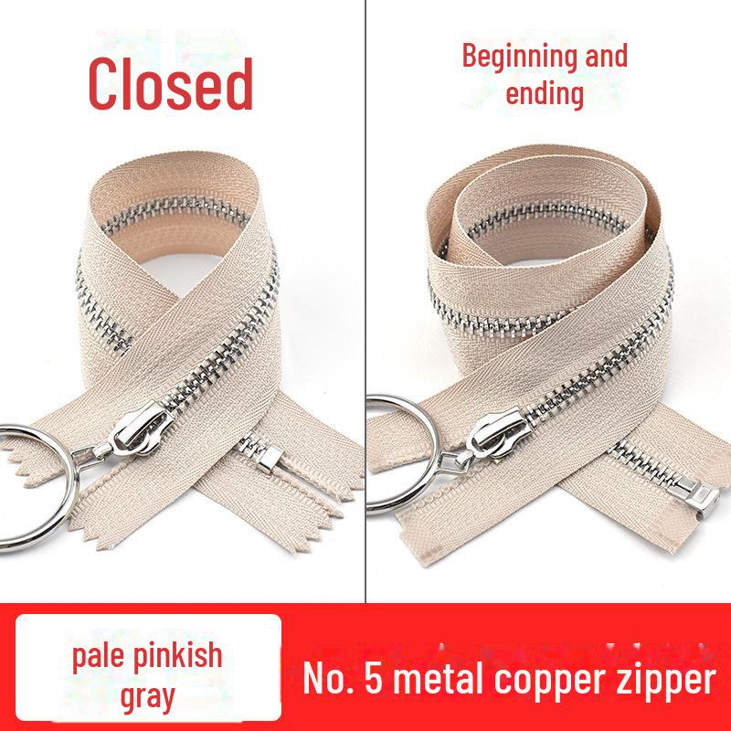 Ні. 5 Мідна блискавка зі срібними зубцями та великим кільцем-пулером для шкіряних штанів, спідниць та багажу, 20-40 см 20cm closed end
Ні. 5 Мідна блискавка зі срібними зубцями та великим кільцем-пулером для шкіряних штанів, спідниць та багажу, 20-40 см 20cm closed end