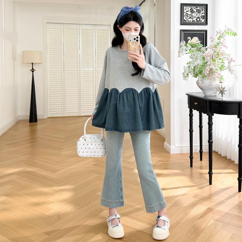2026 Spring/Autumn Plus Size Patchwork Maternity Top L сірий колір
2026 Spring/Autumn Plus Size Patchwork Maternity Top L сірий колір