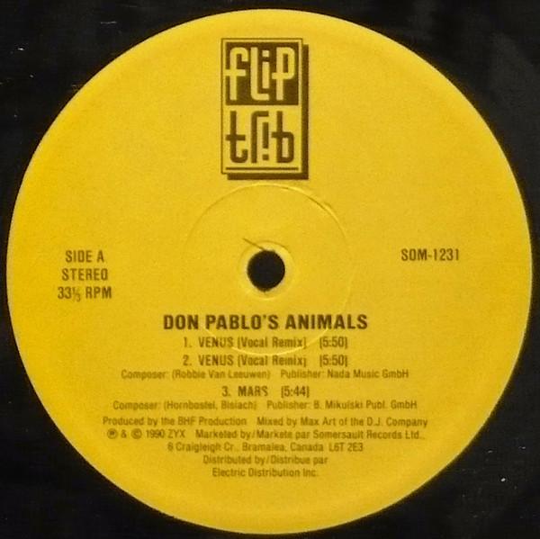 12inch Record DON PABLOS ANIMALS Venus SOM1231 FLIP 1990 Canada Dance Electronica Used
12inch Record DON PABLOS ANIMALS Venus SOM1231 FLIP 1990 Canada Dance Electronica Used