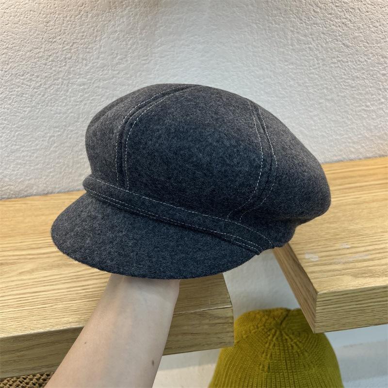 Вовняна шапка жіноча осінньо-зимова кепка ретро повсякденний універсальний берет великий обхват голови, що підкреслює обличчя, маленька восьмикутна шапка M(56-58cm) сірий колір
Вовняна шапка жіноча осінньо-зимова кепка ретро повсякденний універсальний берет великий обхват голови, що підкреслює обличчя, маленька восьмикутна шапка M(56-58cm) сірий колір