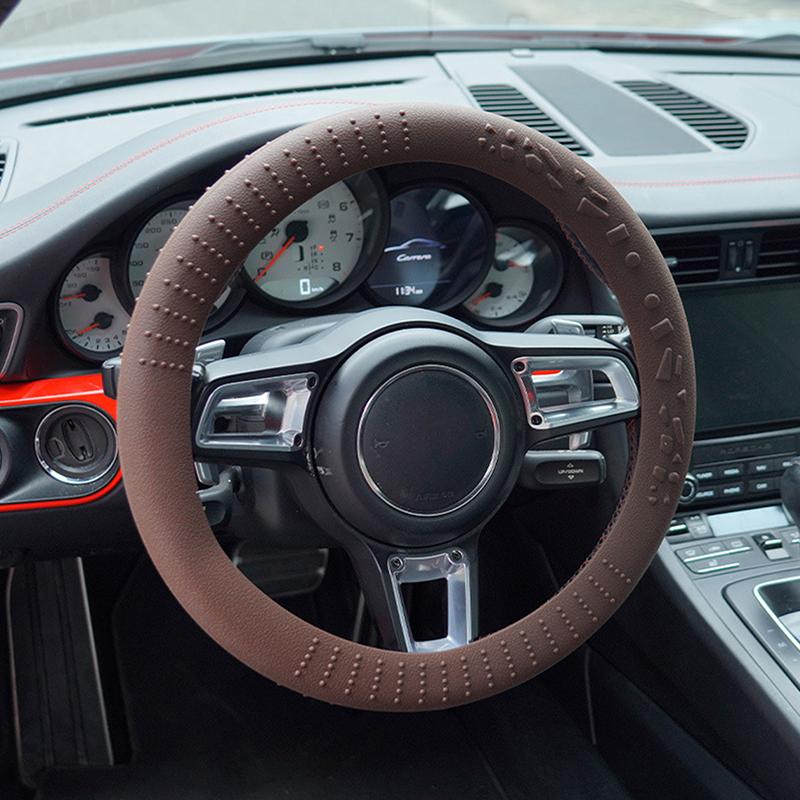 Universal Car Non-slip Silicone Steering Wheel Cover Elastic Texture D-shaped Steering Wheel Covers Car Decoration Accessories коричневый
Universal Car Non-slip Silicone Steering Wheel Cover Elastic Texture D-shaped Steering Wheel Covers Car Decoration Accessories коричневый