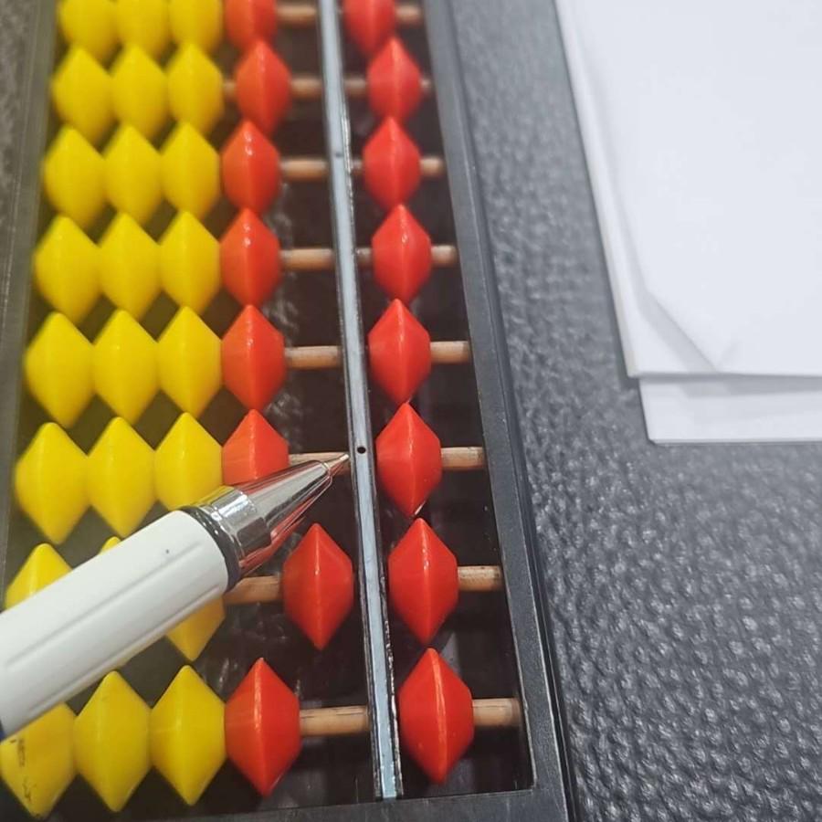 15-Rod Brown Student Abacus for Mental Arithmetic, 5-Bead Design, Kids Learning Tool
15-Rod Brown Student Abacus for Mental Arithmetic, 5-Bead Design, Kids Learning Tool