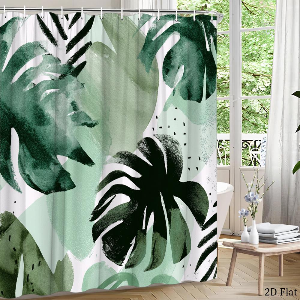 Green Monstera Leaf Shower Curtain 1Pc With 12 Hooks For Bathroom Home Decor Polyester 2D Flat Print 70.8X70.8 Inch W60H190(CM)-1 Pcs
Green Monstera Leaf Shower Curtain 1Pc With 12 Hooks For Bathroom Home Decor Polyester 2D Flat Print 70.8X70.8 Inch W60H190(CM)-1 Pcs