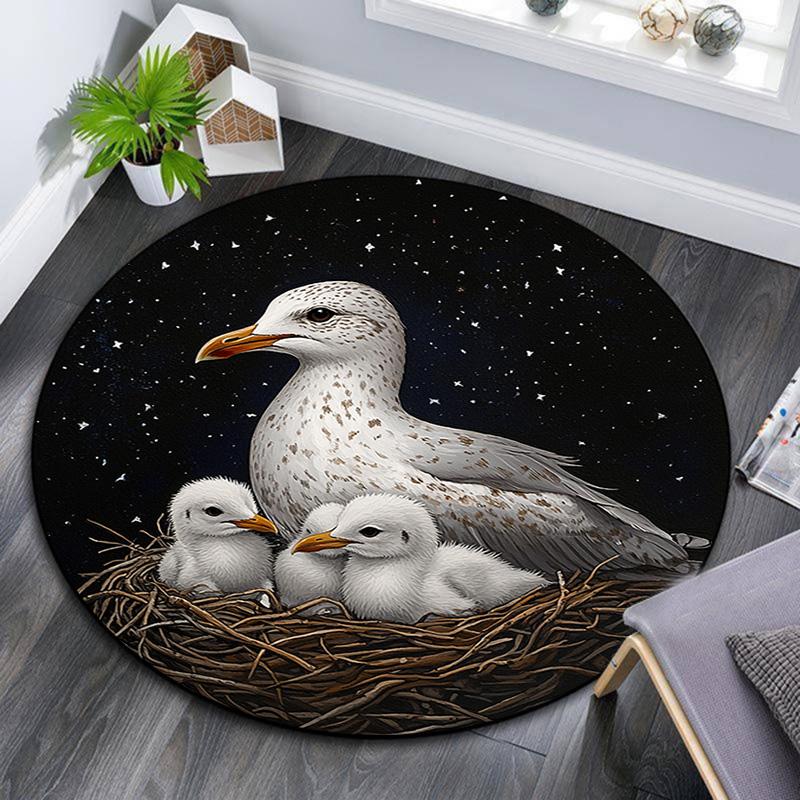 Seagull Family Round Area Rug,Carpet Rug for Living Room Bedroom Sofa Playroom Decor,Non-slip Floor Mat 80cmx80cm
Seagull Family Round Area Rug,Carpet Rug for Living Room Bedroom Sofa Playroom Decor,Non-slip Floor Mat 80cmx80cm