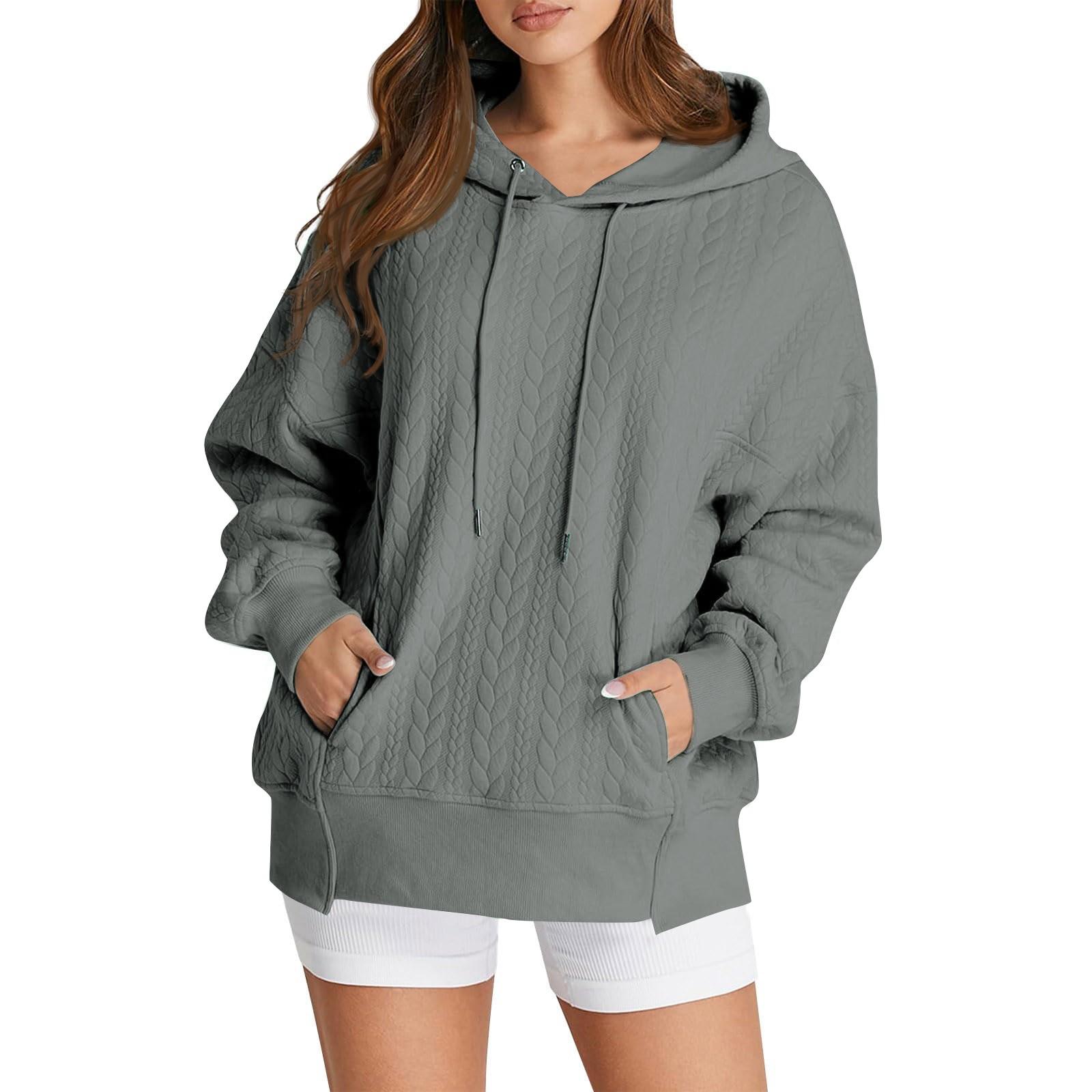 Толстовка с капюшоном свободного покроя для женщин большого размера L
Толстовка с капюшоном свободного покроя для женщин большого размера L