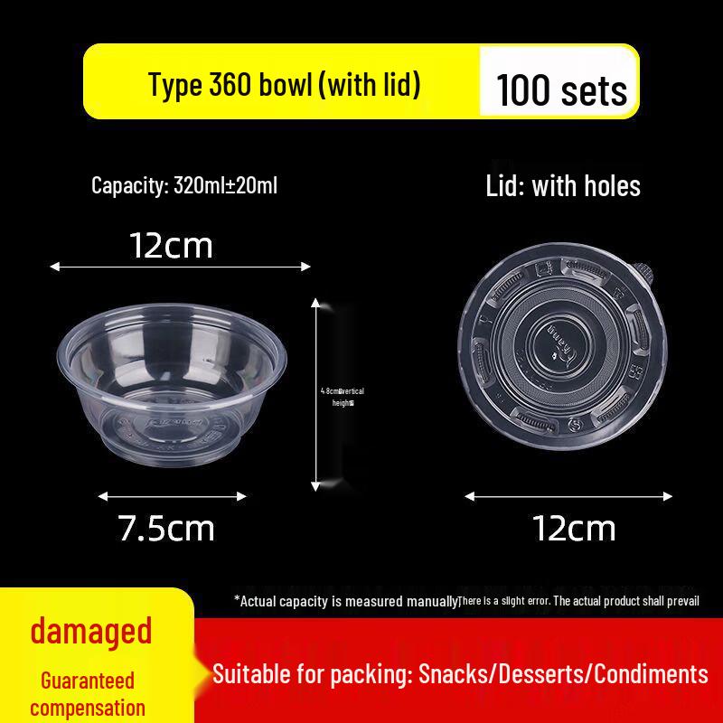 ZISIZ Disposable Plastic Takeout Bowls
ZISIZ Disposable Plastic Takeout Bowls