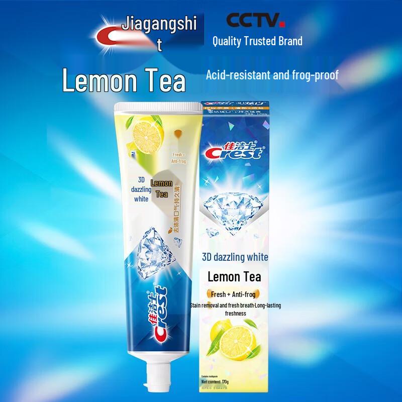 Crest Tea Fresh Lemon Whitening Toothpaste
Crest Tea Fresh Lemon Whitening Toothpaste