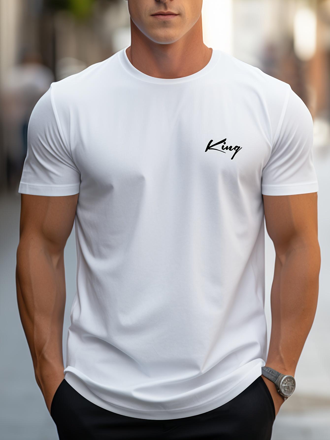 Men s summer 100 cotton fashionable casual loose fit plus size king letter printed sports round neck short sleeved T-shirt top S разноцветный
Men s summer 100 cotton fashionable casual loose fit plus size king letter printed sports round neck short sleeved T-shirt top S разноцветный