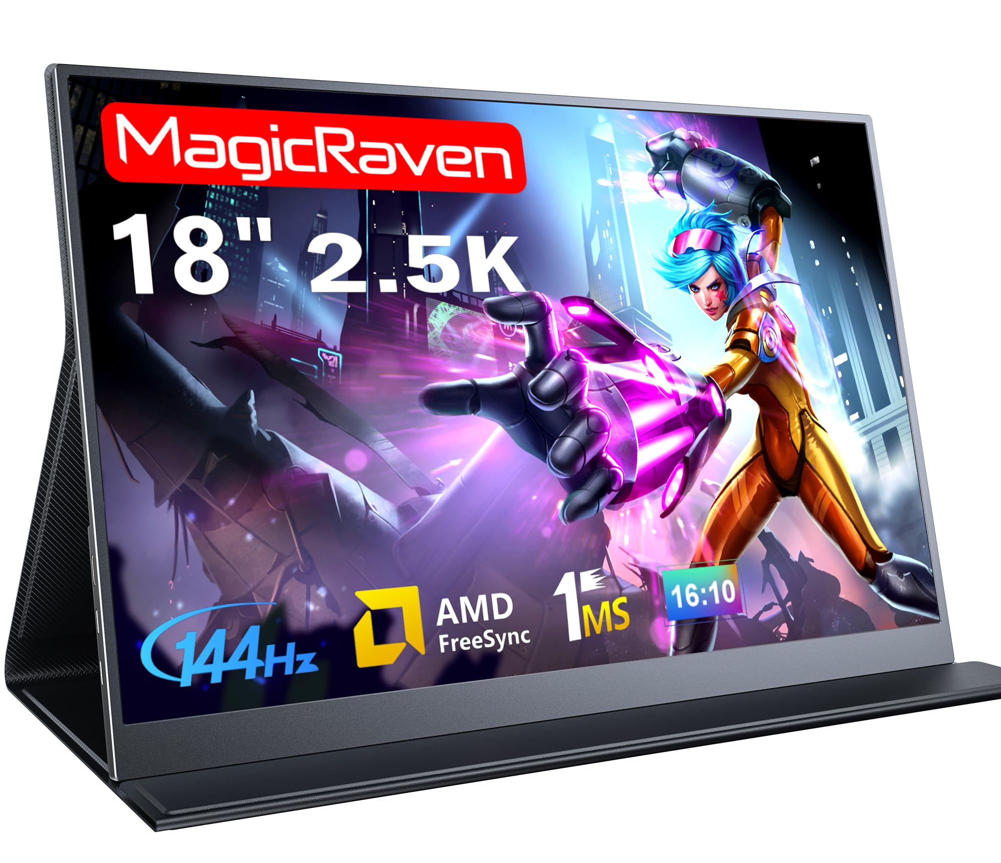 MAGICRAVEN Mobile Monitor 18 Inch 144Hz Fast Response Color Gamut Mobile Display IPS LCD Panel Portable Monitor FreeSync Compatible Blue Light чорний
MAGICRAVEN Mobile Monitor 18 Inch 144Hz Fast Response Color Gamut Mobile Display IPS LCD Panel Portable Monitor FreeSync Compatible Blue Light чорний