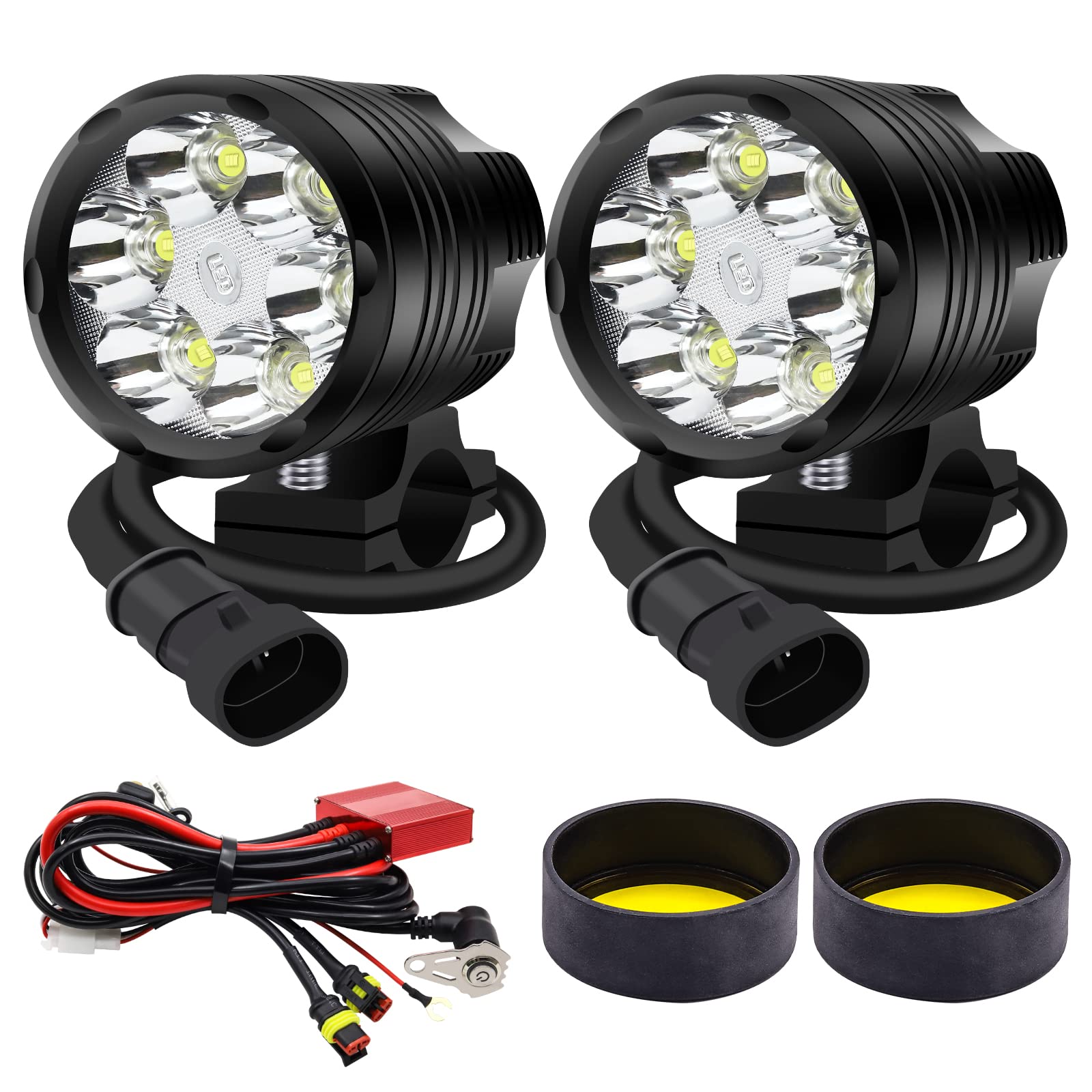 Biqing Motorcycle Fog 12V 3 Lighting LED Auxiliary High Ultra Long Work 2 Switch Included Lights, 24V, HI/Lo/Flashing, Modes, Headlight, Light, белый
Biqing Motorcycle Fog 12V 3 Lighting LED Auxiliary High Ultra Long Work 2 Switch Included Lights, 24V, HI/Lo/Flashing, Modes, Headlight, Light, белый