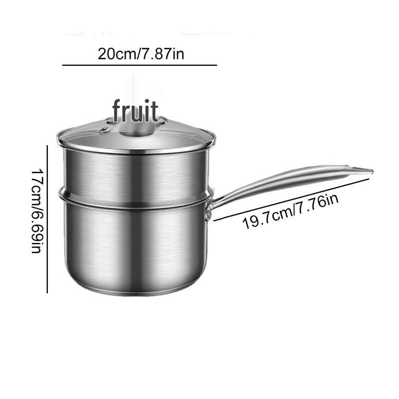 UOTUO Stainless Steel Milk Pot with Steamer
UOTUO Stainless Steel Milk Pot with Steamer