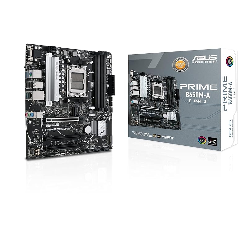 ASUS AMD Socket AM5 correspondence B650M chipset Micro-ATX motherboard PRIME B650M-A/CSM/Domestic authorized distributor product
ASUS AMD Socket AM5 correspondence B650M chipset Micro-ATX motherboard PRIME B650M-A/CSM/Domestic authorized distributor product