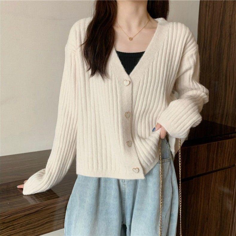 Versatile Sweater for Women Early Autumn Loose Top Gentle Knitted Cardigan Short Outerwear Lazy Style S білий
Versatile Sweater for Women Early Autumn Loose Top Gentle Knitted Cardigan Short Outerwear Lazy Style S білий