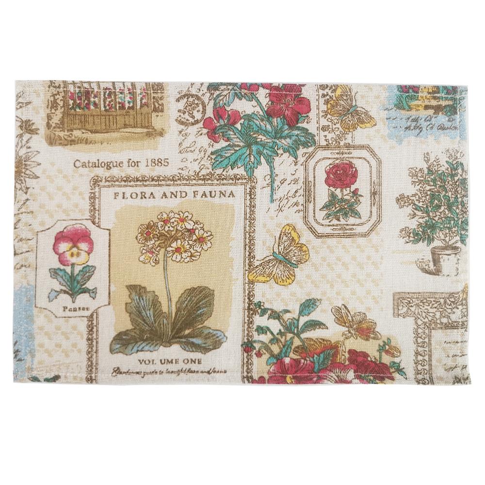 2Pcs/Set Rose Print Polyester Linen Placemat Japanese Fashion Style Fabric Table Mats Simple Design Napkins Kitchen Tableware 20CMX30M
2Pcs/Set Rose Print Polyester Linen Placemat Japanese Fashion Style Fabric Table Mats Simple Design Napkins Kitchen Tableware 20CMX30M