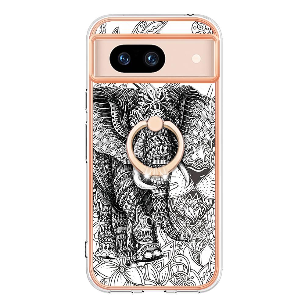 YB IMD Series-20 Style D for Google Pixel 8a Soft TPU Plating Case Kickstand Phone Cover Totem Elephant
YB IMD Series-20 Style D for Google Pixel 8a Soft TPU Plating Case Kickstand Phone Cover Totem Elephant