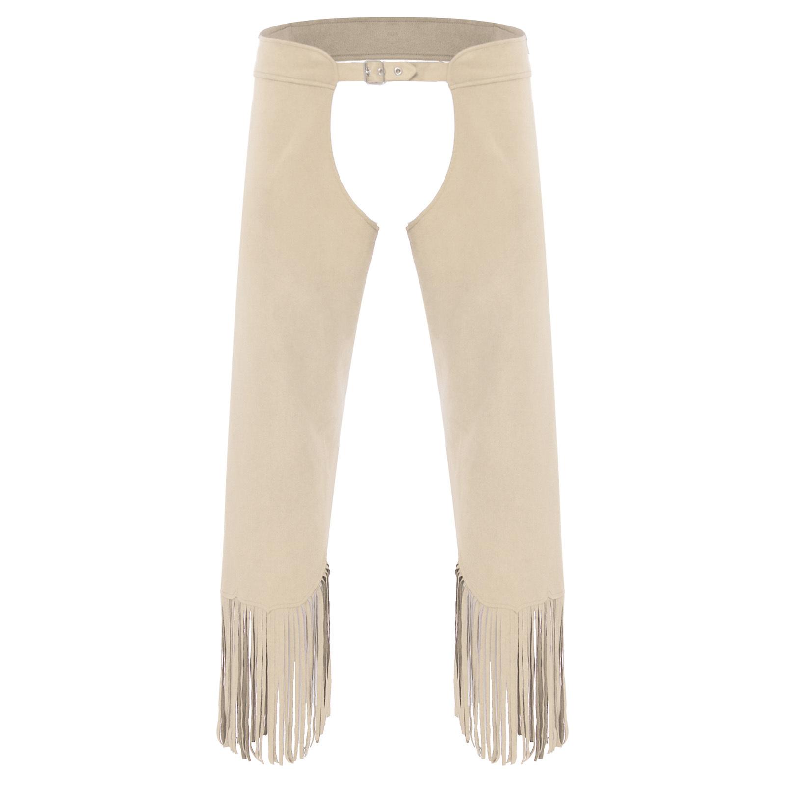 Womens Vintage Cowgirl Chaps Adjustable Buckles Open Crotch Split Fringe Suede Pants S бежевий
Womens Vintage Cowgirl Chaps Adjustable Buckles Open Crotch Split Fringe Suede Pants S бежевий