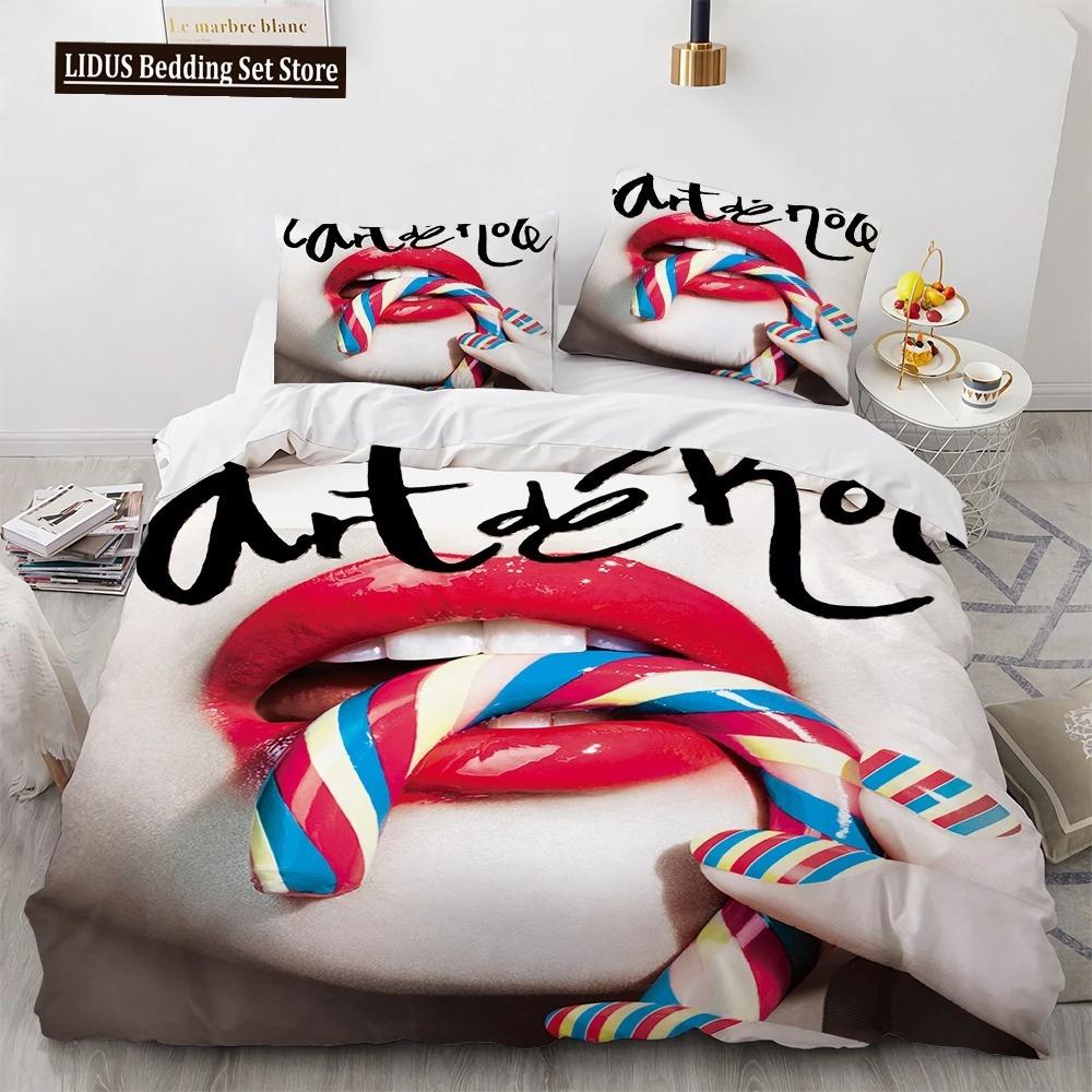 3D Print Red Lips Soft Duvet Cover Set Sexy Theme Romantic Style For Young Girls Women Couple Beding Set King Quen Sized Dimensions With Pilowcase 120*200cm Single
3D Print Red Lips Soft Duvet Cover Set Sexy Theme Romantic Style For Young Girls Women Couple Beding Set King Quen Sized Dimensions With Pilowcase 120*200cm Single