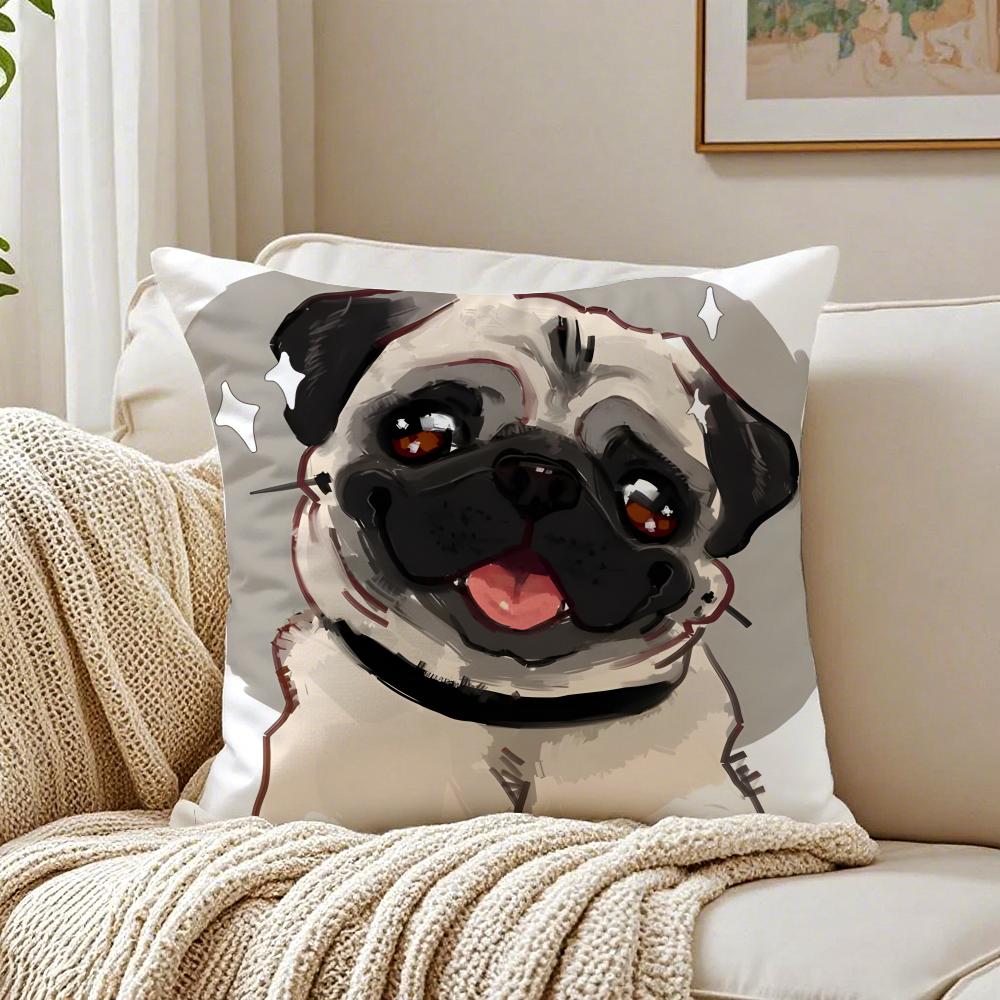 PPug Cushion Cover Linen Pillowcase Soft for Sofa Bed Home Room Decor 30X30cm
PPug Cushion Cover Linen Pillowcase Soft for Sofa Bed Home Room Decor 30X30cm